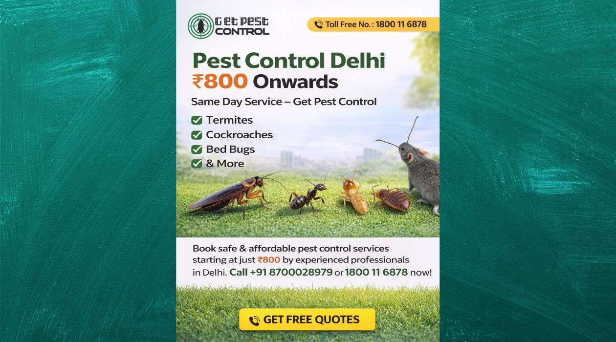 Pest Control Delhi ₹800 Onwards | Same Day Service – Get Pest Control