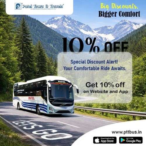 Patel Tours and Travels – Volvo Bus Service Gujarat & Ahmedabad to Mumbai Bus Travel