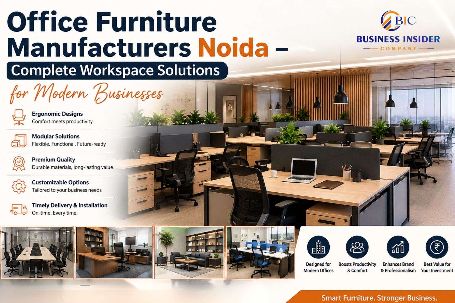 Office Furniture Manufacturers Noida – Complete Workspace Solutions for Modern Businesses