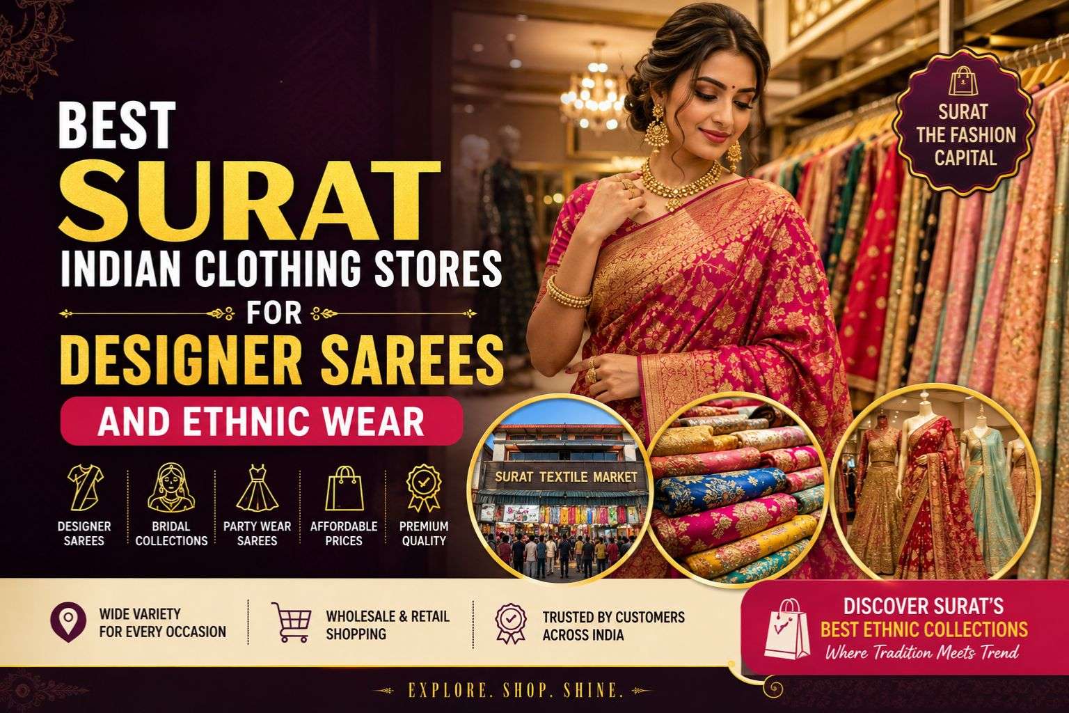 Best Surat Indian Clothing Stores for Designer Sarees and Ethnic Wear