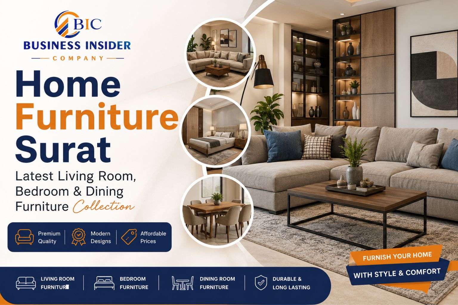 Home Furniture Surat: Latest Living Room, Bedroom & Dining Furniture Collection