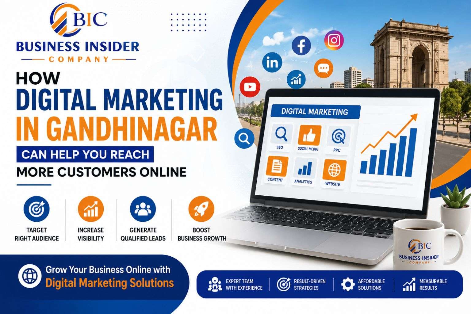 How Digital Marketing in Gandhinagar Can Help You Reach More Customers Online