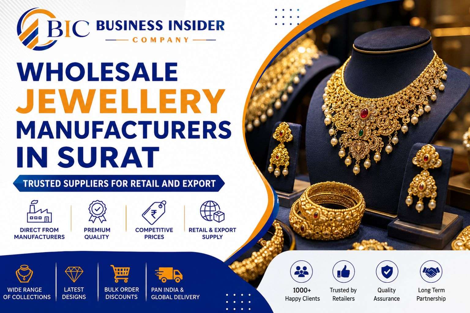 Wholesale Jewellery Manufacturers in Surat: Trusted Suppliers for Retail and Export
