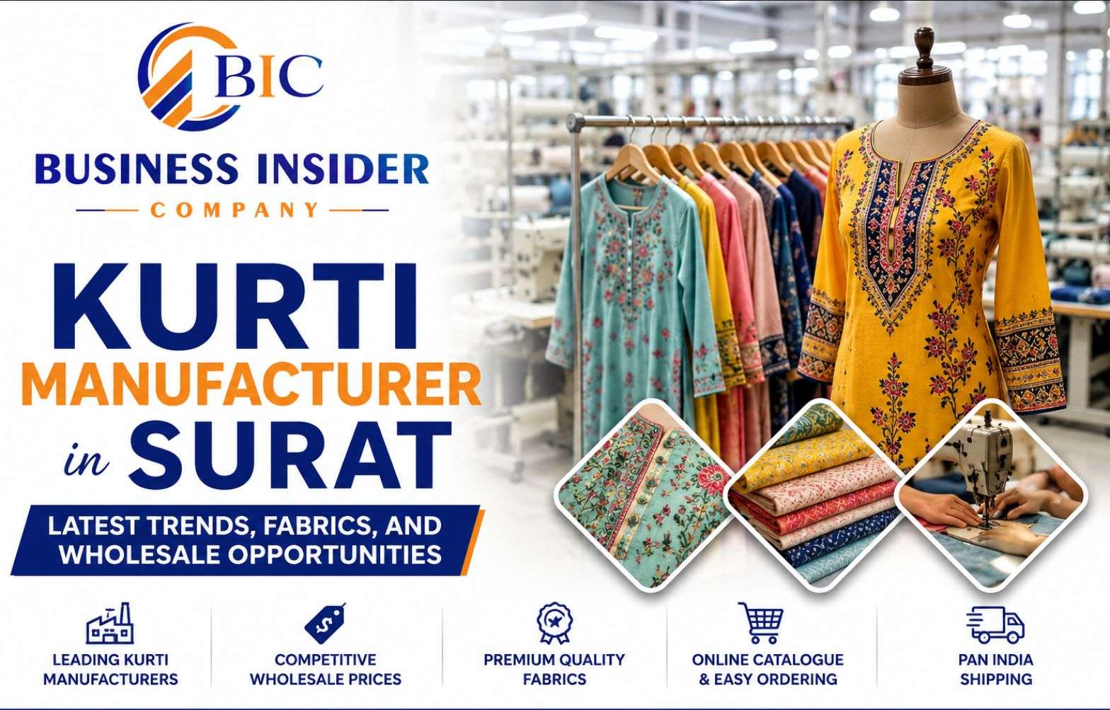 Kurti Manufacturer in Surat: Latest Trends, Fabrics, and Wholesale Opportunities
