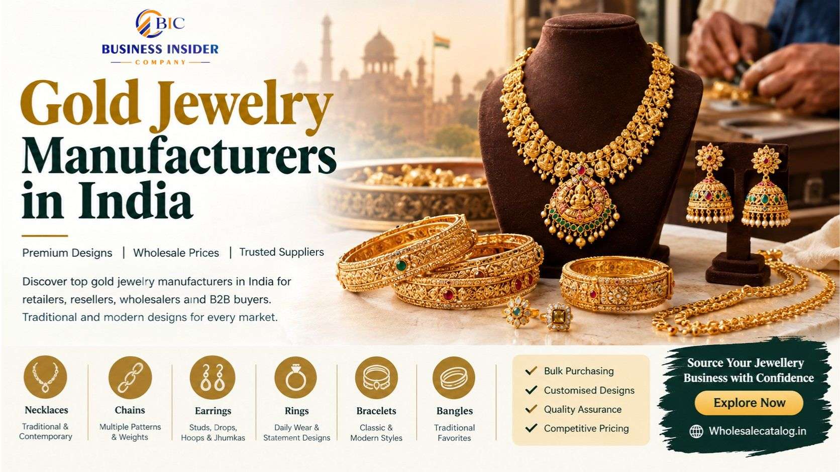 Gold Jewelry Manufacturers in India: Types, Designs, Quality and Pricing Guide