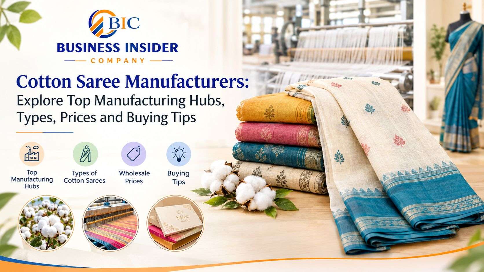 Cotton Saree Manufacturers: Explore Top Manufacturing Hubs, Types, Prices and Buying Tips